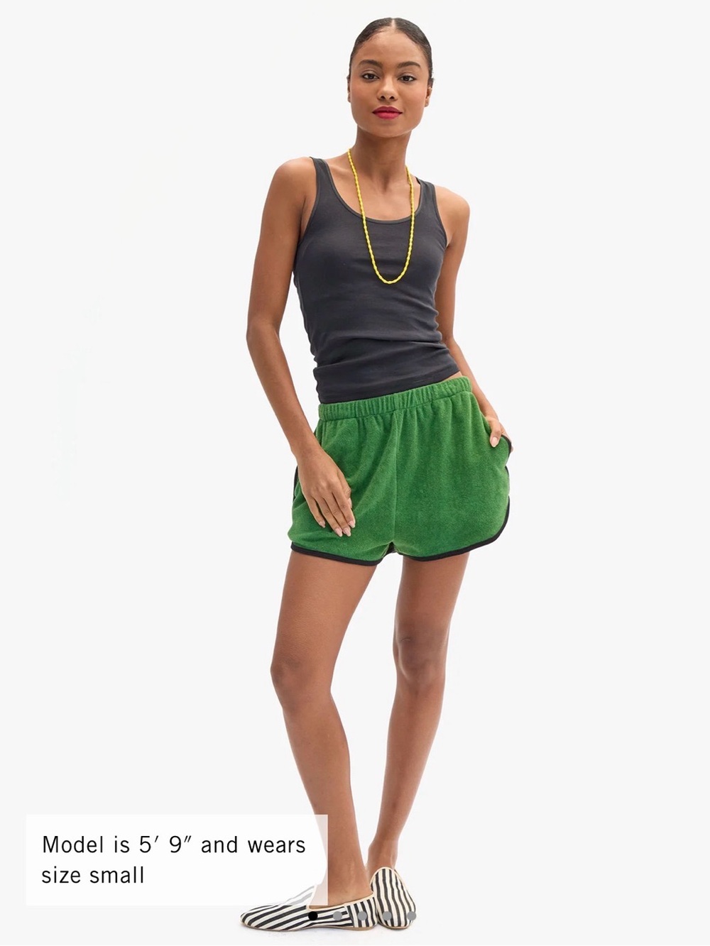 Clare V La Plage Shorts - Basil NWT $145 - Picture 2 of 12